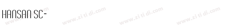 hansan sc字体转换